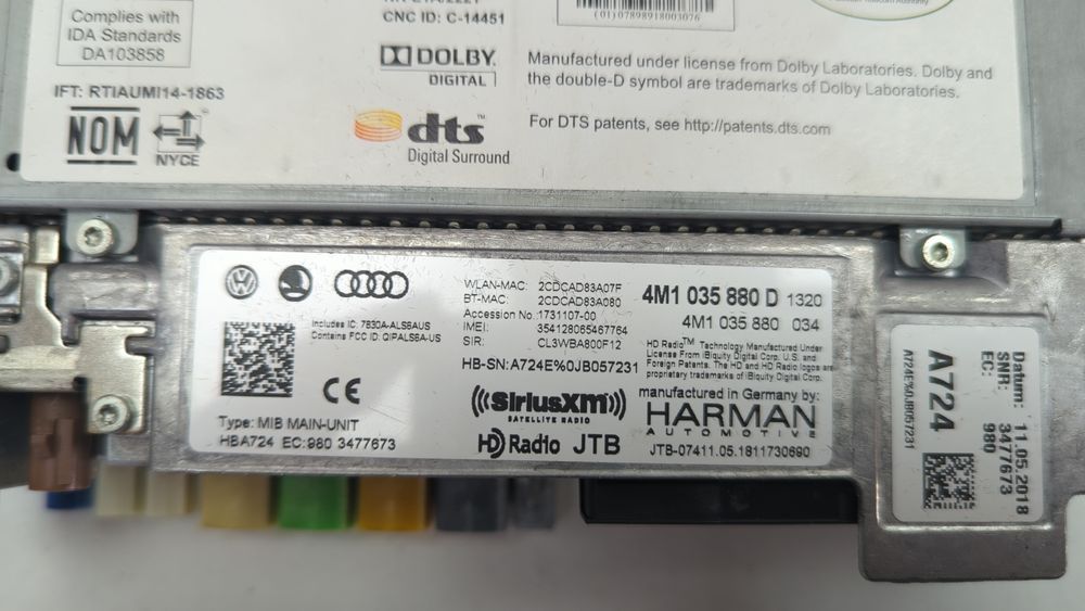 Блок mmi мультимедіа навігація Audi Q7 2017-2019 (4M) 4M1035890D 1054733 фото