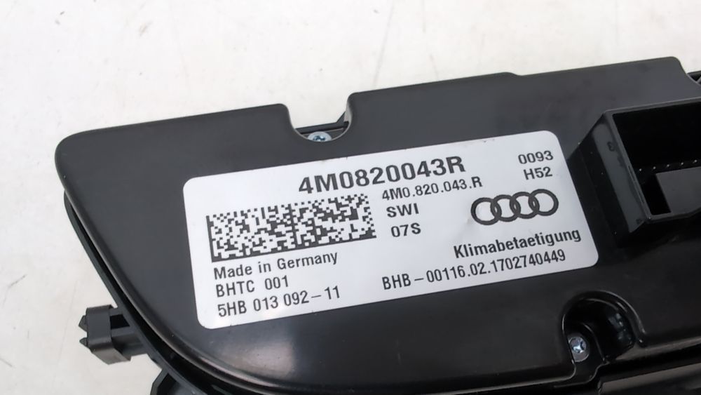 Панель керування клімат-контролем Audi Q7 2017-2019 (4M) 4M0820043RSWI 1103384 фото
