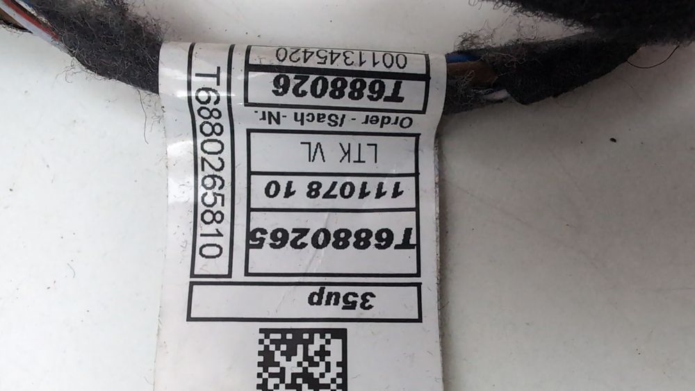 Джгут проводів двері передньої лівої BMW 5 Series 2017-2020 (G30) 61128714777 1101403 фото