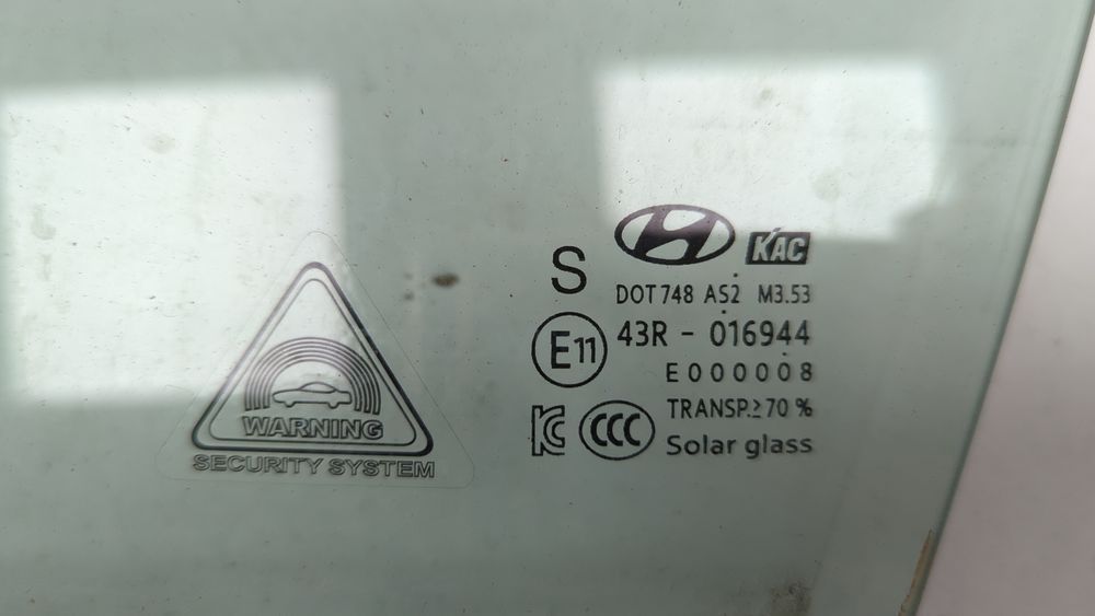 Скло передньої двері лівої Hyundai Kona 2018-2021 (OS) 82410J9050 1054199 фото