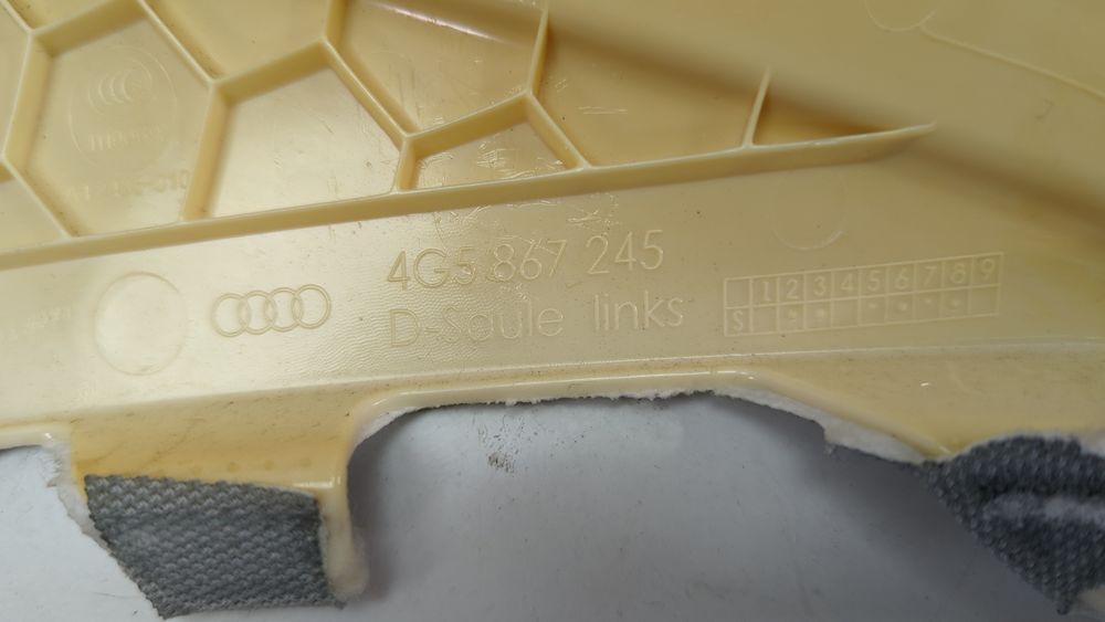 Накладка задней стойки верхняя левая Audi A6 2011-2015 (C7) 4G5867245HF6 1043257 фото
