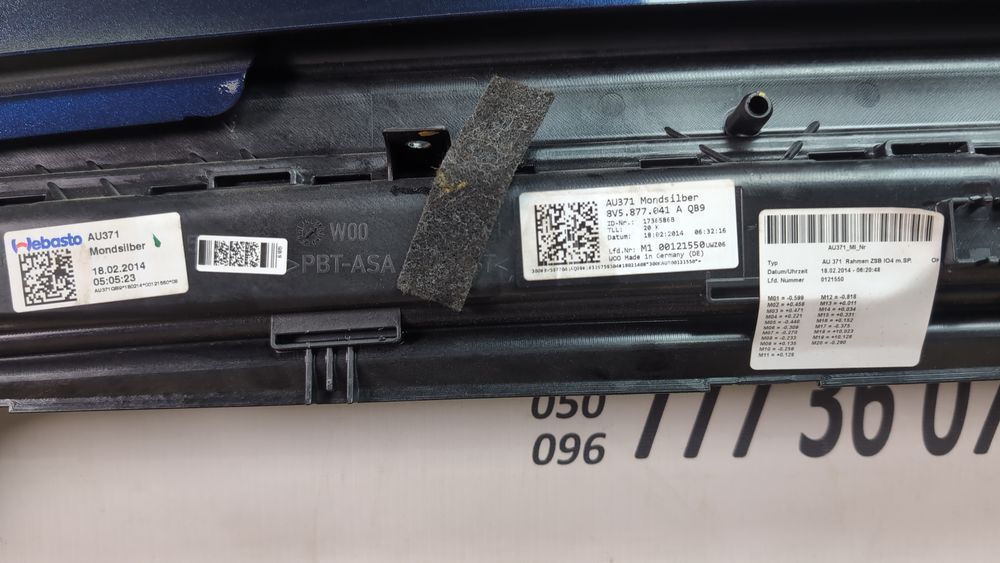 Механізм даху з передньою накладкою люка Audi A3 2013-2016 (8V) 8V5877155A 1070758 фото