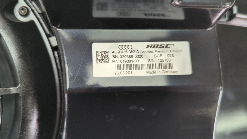 Сабвуфер bose Audi S7 2012-2015 (4G8) 4G9035382A 1048440 фото