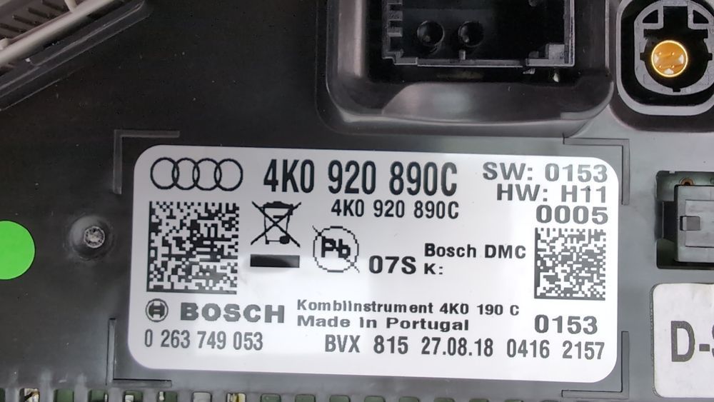 Щиток приладів (дефект) Audi A6 2019-2025 (C8) 4K0920890C 1095819 фото