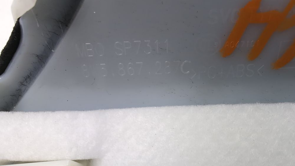 Накладка задней стойки (форточки) левая Audi S4 2016-2019 (B9) 8W5867287CXTY 1081792 фото