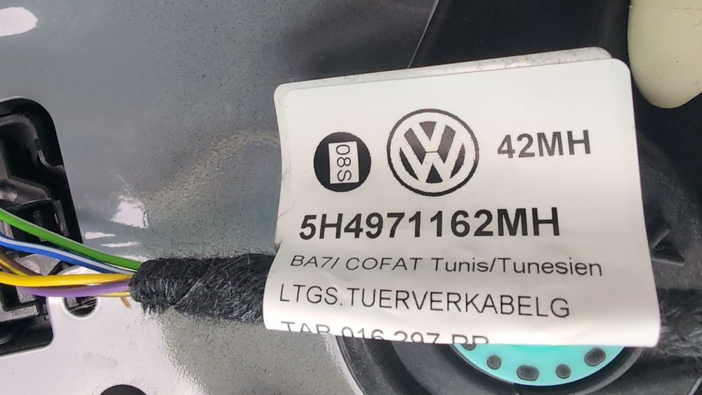 Джгут проводів передніх дверей правих Volkswagen Golf 2022-2024 (mk8) 5H4971162MH 1097689 фото