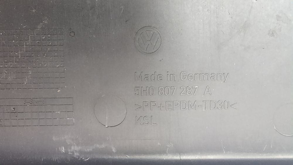 Рамка переднего номера Volkswagen Golf 2022-2024 (mk8) 5H0807287A9B9 1097326 фото