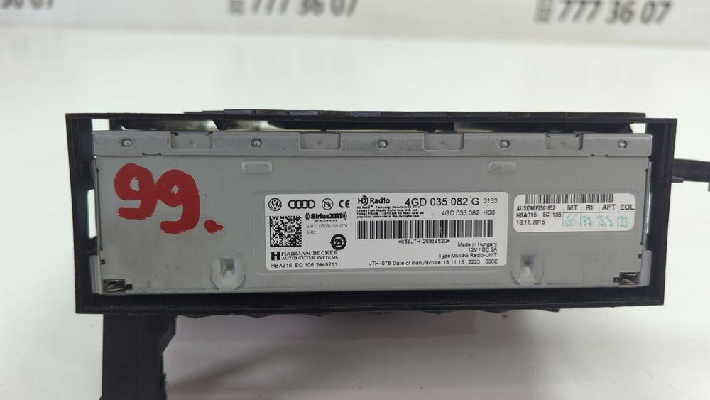 Головний пристрій (блок mmi) Audi A8 2015-2018 (D4 restyle) 4GD035080G 1048097 фото