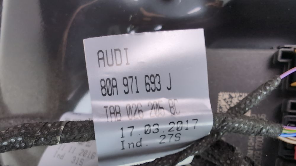 Джгут проводів карти дверей задньої лівої/правої Audi Q5 2018-2020 (80A) 80A971693J 1074158 фото