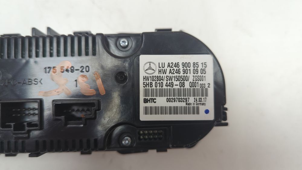 Блок управління клімат контролем Mercedes Benz CLA250 2017 - 2019 (C117 restyle) A2469008515 1064575 фото