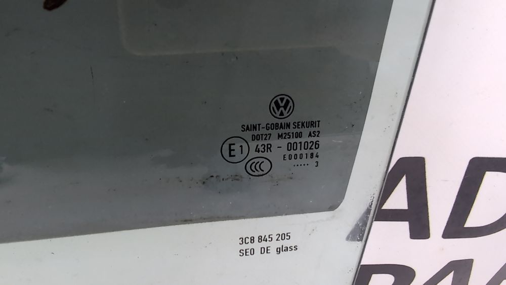 Стекло задней двери левое Volkswagen CC 2013-2017 (1st Gen (35) restyle) 3C8845205 1105150 фото