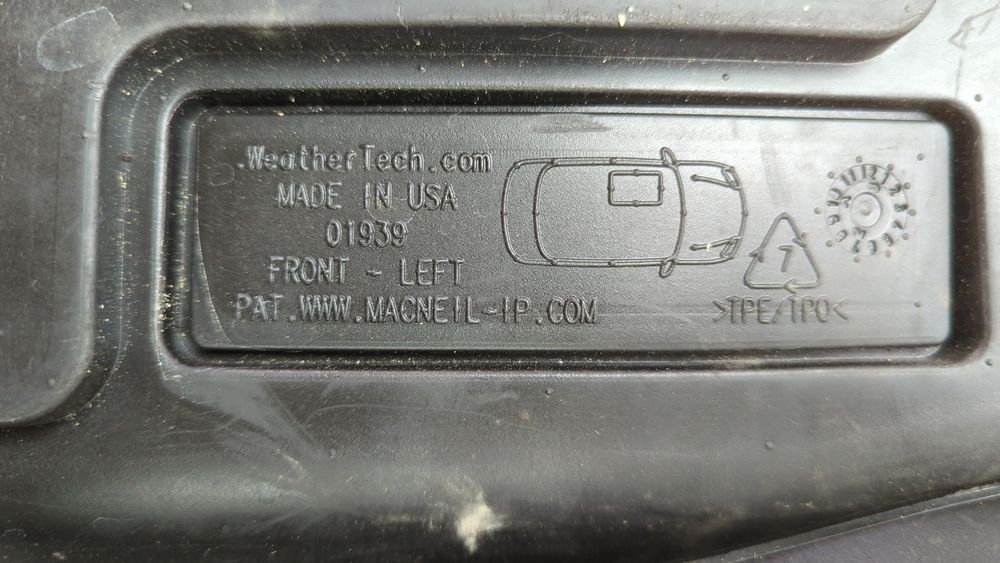 Комплект передніх килимків WeatherTech 2шт Black Audi S5 2018-2019 (F5(8W6)) 449371L/R 1051231 фото