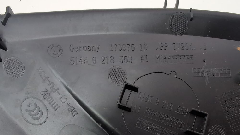 Накладка торпедо бічна ліва BMW 3 Series 2016-2018 (F30 Restyle rest) 51459239303 1093226 фото