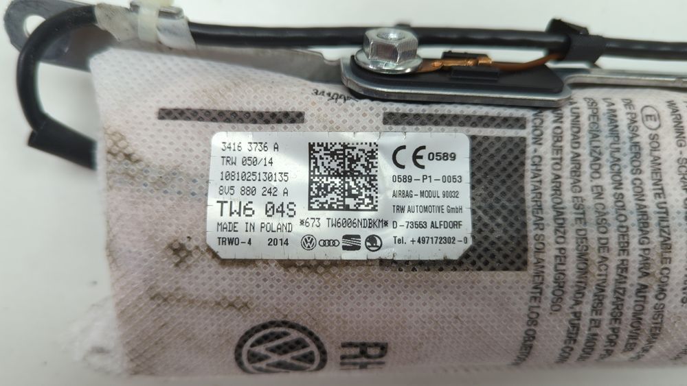 Подушка безпеки правого сидіння Audi A3 2013-2016 (8V) 8V5880242A 1051719 фото