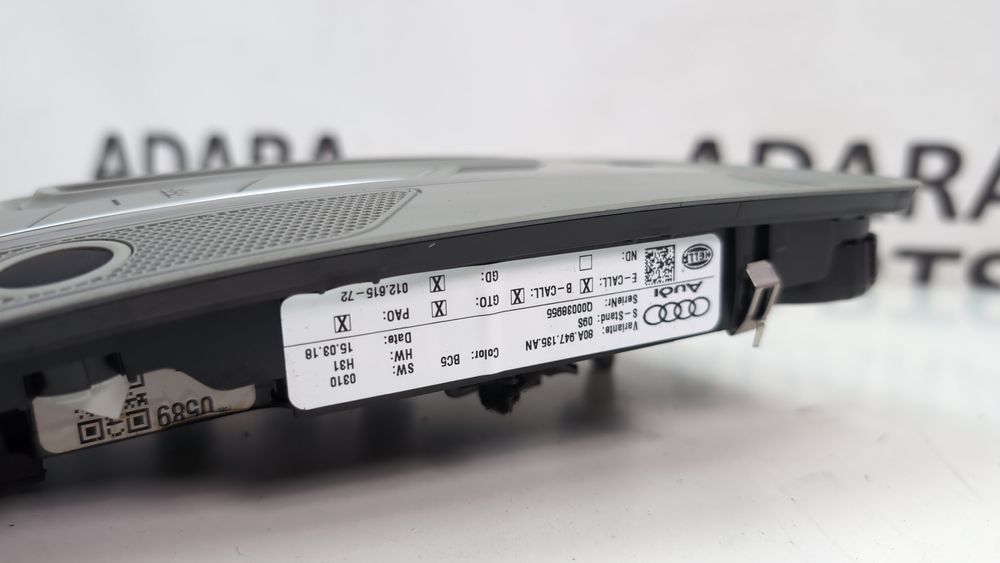 Передній плафон освітлення Audi Q5 2018-2020 (80A) 80A947135ANBC5 1083249 фото