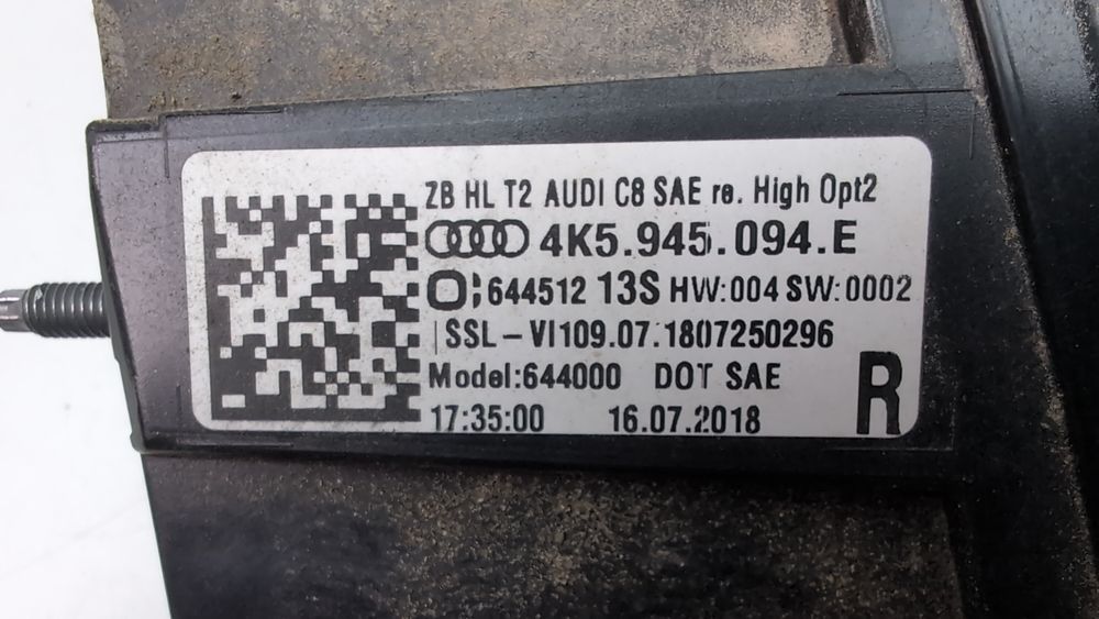 Ліхтар задній правий кришка багажника Audi A6 2019-2023 (C8) 4K5945094E 1095835 фото