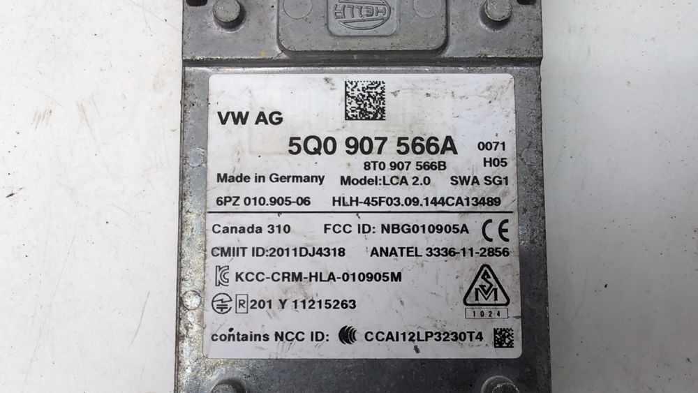 Датчик слепых зон правый радар Audi S3 2013-2016 (8V) 5Q0907566A 1095066 фото