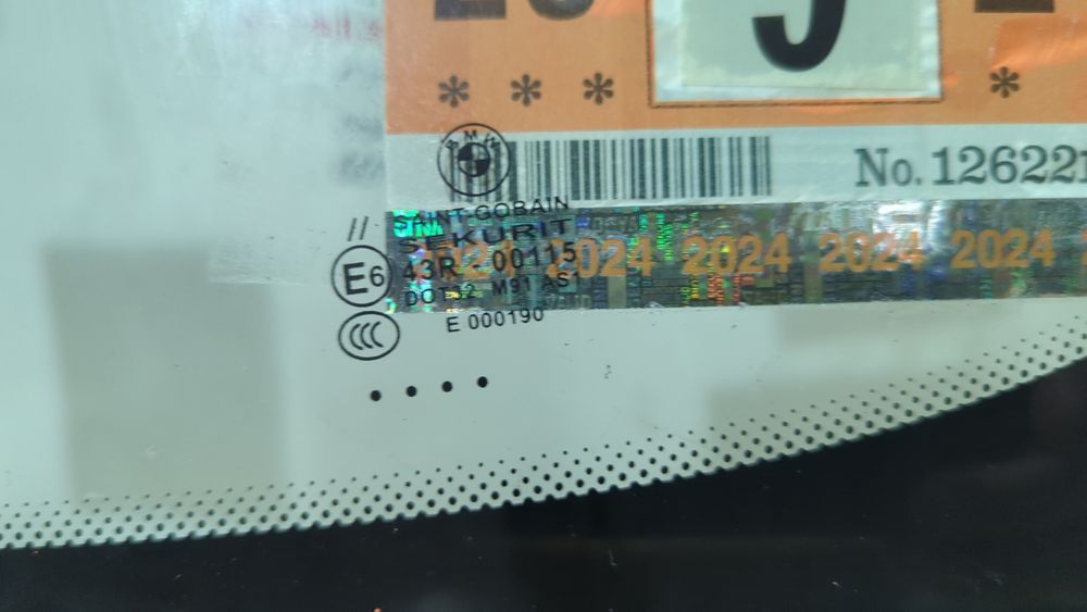 Скло лобове під датчик світла, проекцію BMW 740 2013-2015 (F02) 51317333841 1046373 фото