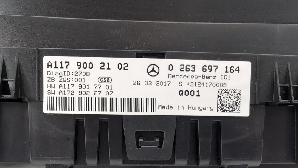 Панель приладів Mercedes Benz CLA250 2017 - 2019 (C117 restyle) A1179002102 1064841 фото