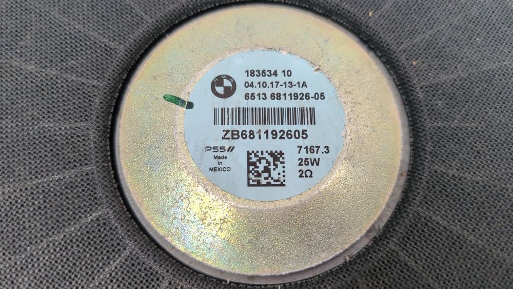 Низькочастотний динамік під сидінням BMW X3 2018-2021 (G01) 65136811926 1088468 фото
