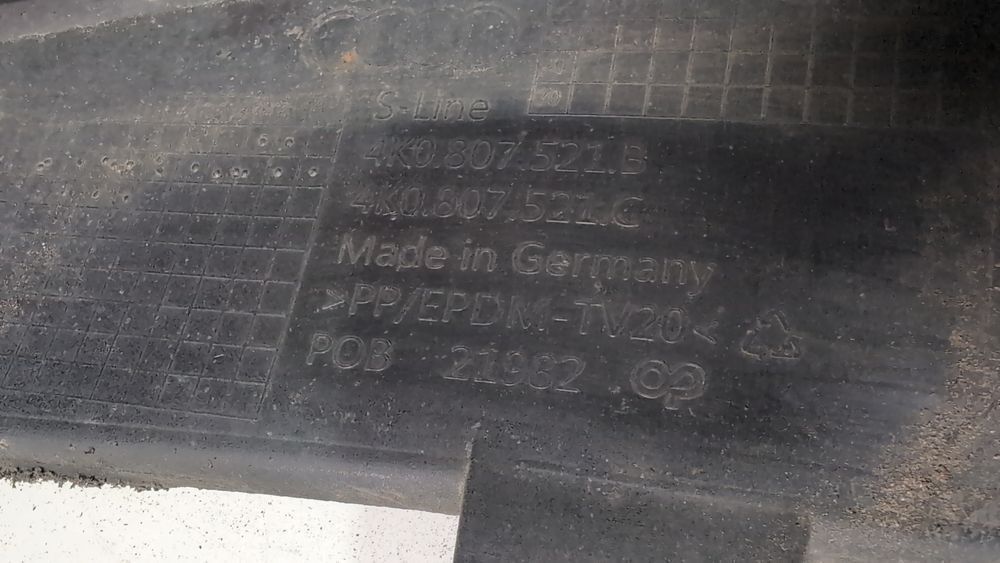 Спойлер заднього бампера (дефект) Audi A6 2019-2023 (C8) 4K0807521BRU6 1096946 фото