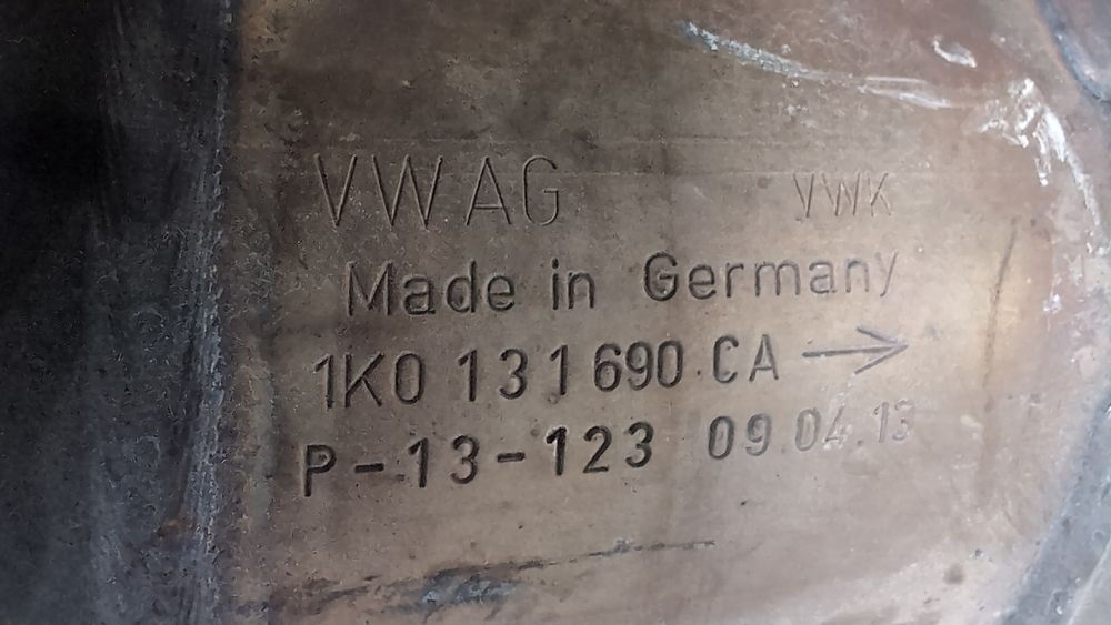 Приемная труба с катализатором (дефект) Volkswagen CC 2013-2017 (1st Gen (35) restyle) 3C0254506EX 1104809 фото