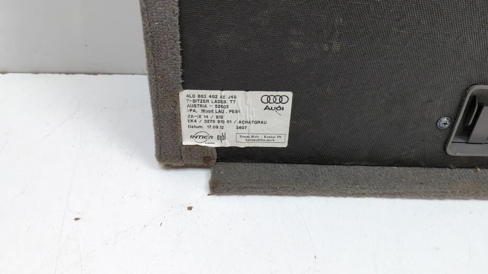 Пол багажника (cерый) под чистку Audi Q7 2009-2015 (4L restyle) 4L0863462AEJ49 1036119 фото